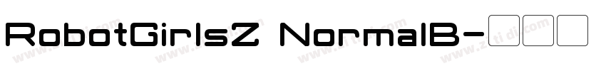 RobotGirlsZ NormalB字体转换